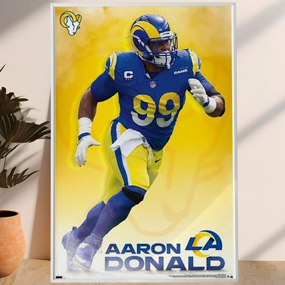 Art | Nfl Los Angeles Rams Aaron Donald Premium Poster | Poshmark
